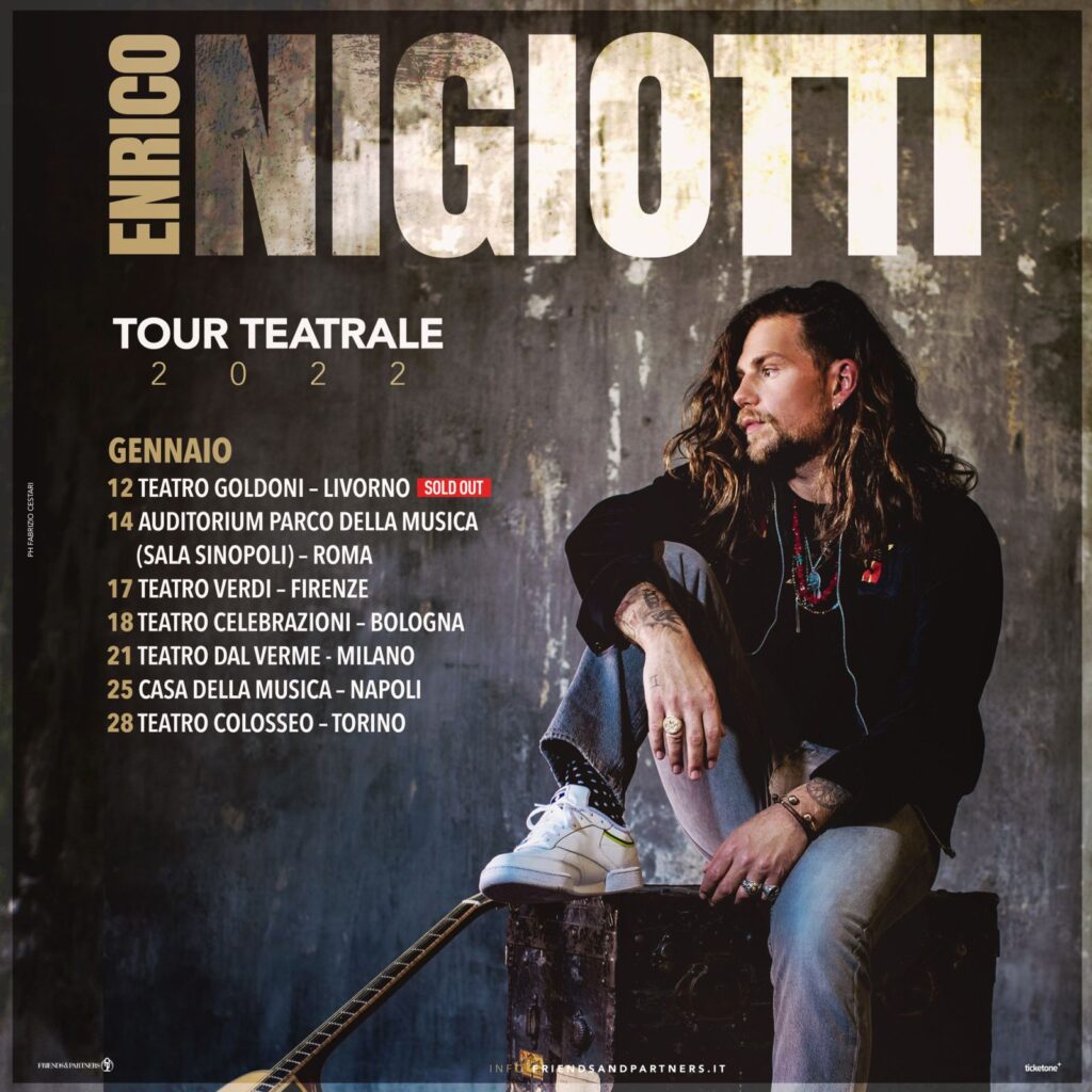 In partenza il tour di Enrico Nigiotti