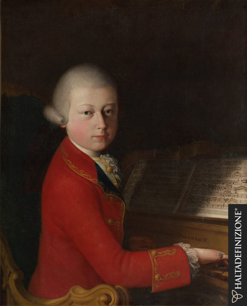 Dipinto di Mozart in 3D