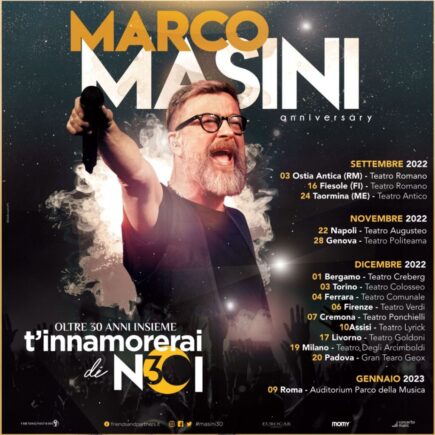 Marco Masini torna live!
