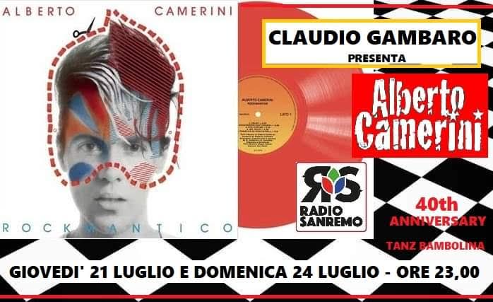 Speciale Alberto Camerini su Radio Sanremo con Claudio Gambaro