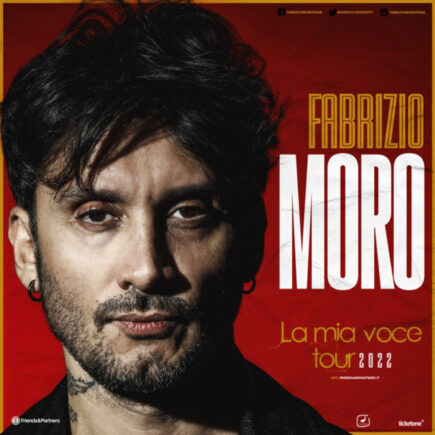 Prossime date di Fabrizio Moro. In arrivo gli ultimi attesi appuntamenti live de "La mia voce tour 2022" a Milano e a Roma.