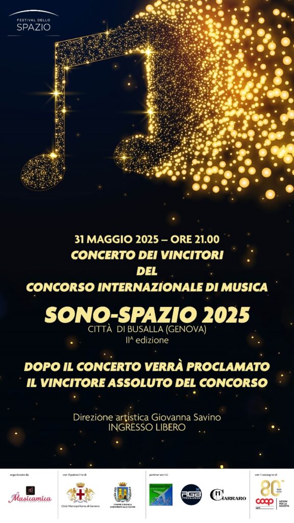 Concerto dei vincitori di Sono Spazio 2025-Locandina