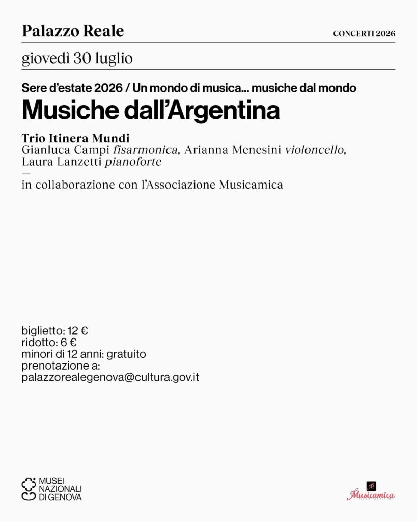 30 luglio-Musiche dall'Argentina-Locandina