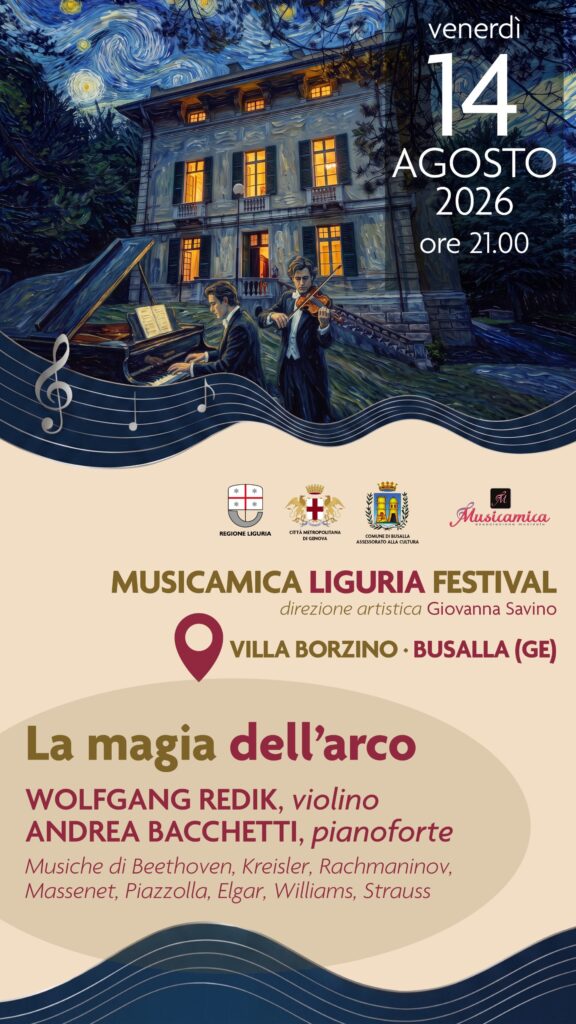 La magia dell'arco con Bacchetti e Redik-Locandina Busalla 2026