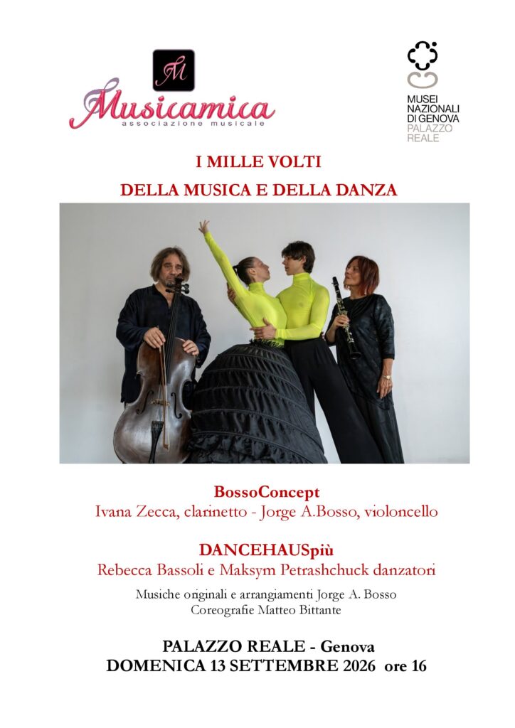 2026 13 settembre-Locandina concerto Bosso Concept e DanceHaus a Palazzo Reale