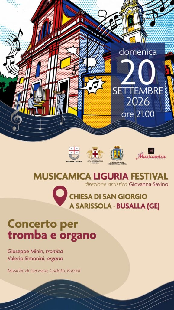 Concerto per tromba e organo a Sarissola-Locandina